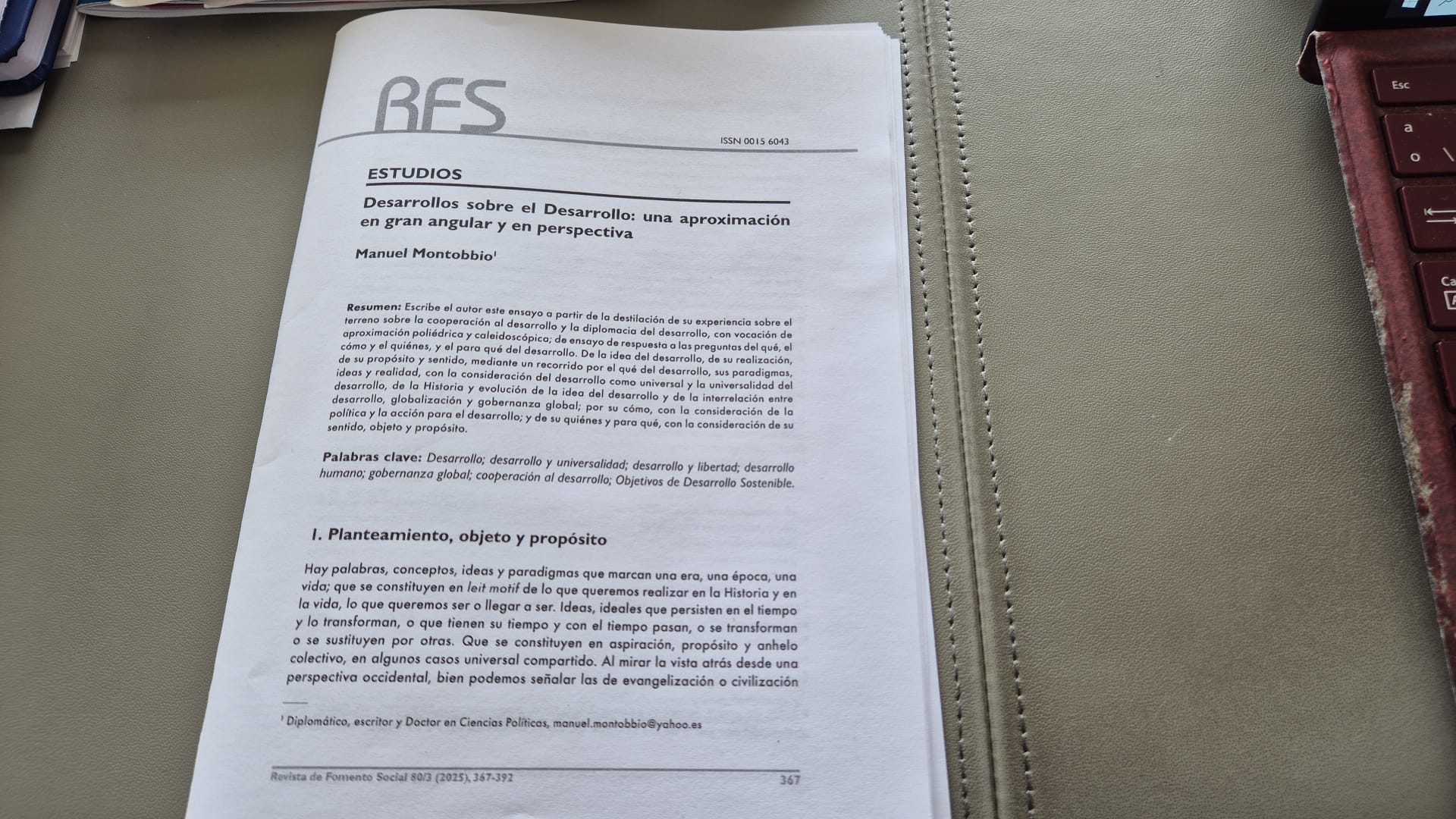 Desarrollos sobre el desarrollo RFS 2