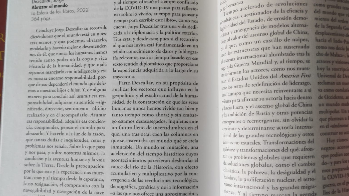 PENSAR EL MUNDO, ABRAZAR EL MUNDO, CELEBRAR EL CIDOB