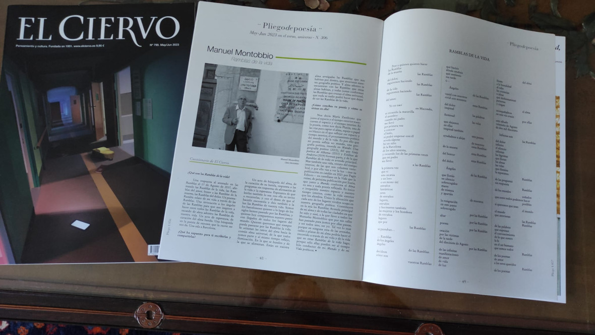 Ramblas de la vida: Pliego de poesía. En el sexto aniversario del atentado en la Ramblas