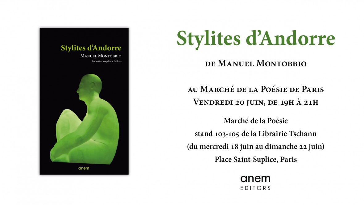 Stylites d’Andorre, al Marché de la Poésie de París