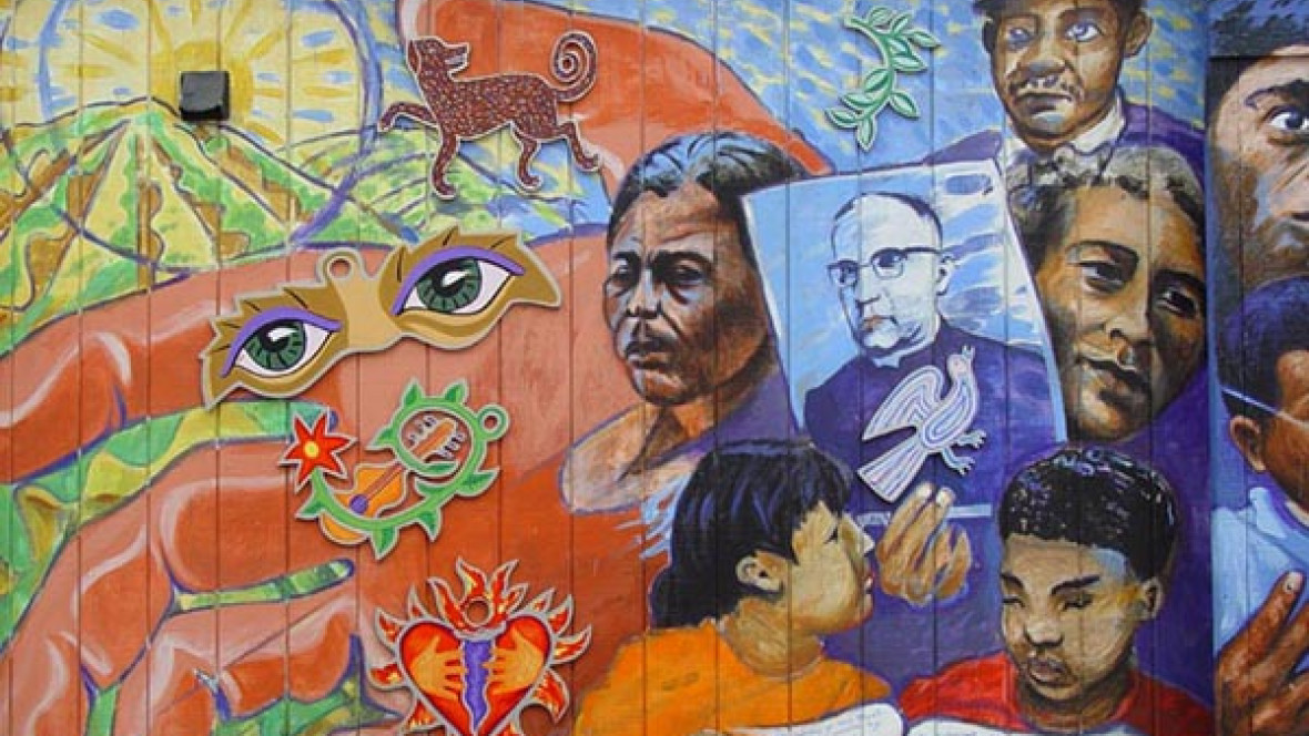 (Tributo al Arzobispo Óscar Romero por Jamie Morgan. Foto: Franco Folini / Flickr)